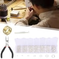 thumbnail image 3 of AMLESO 1173pcs 3-10mm Open Jump s Kits Jewellery Making with Plier Necklace Repair, 3 of 8