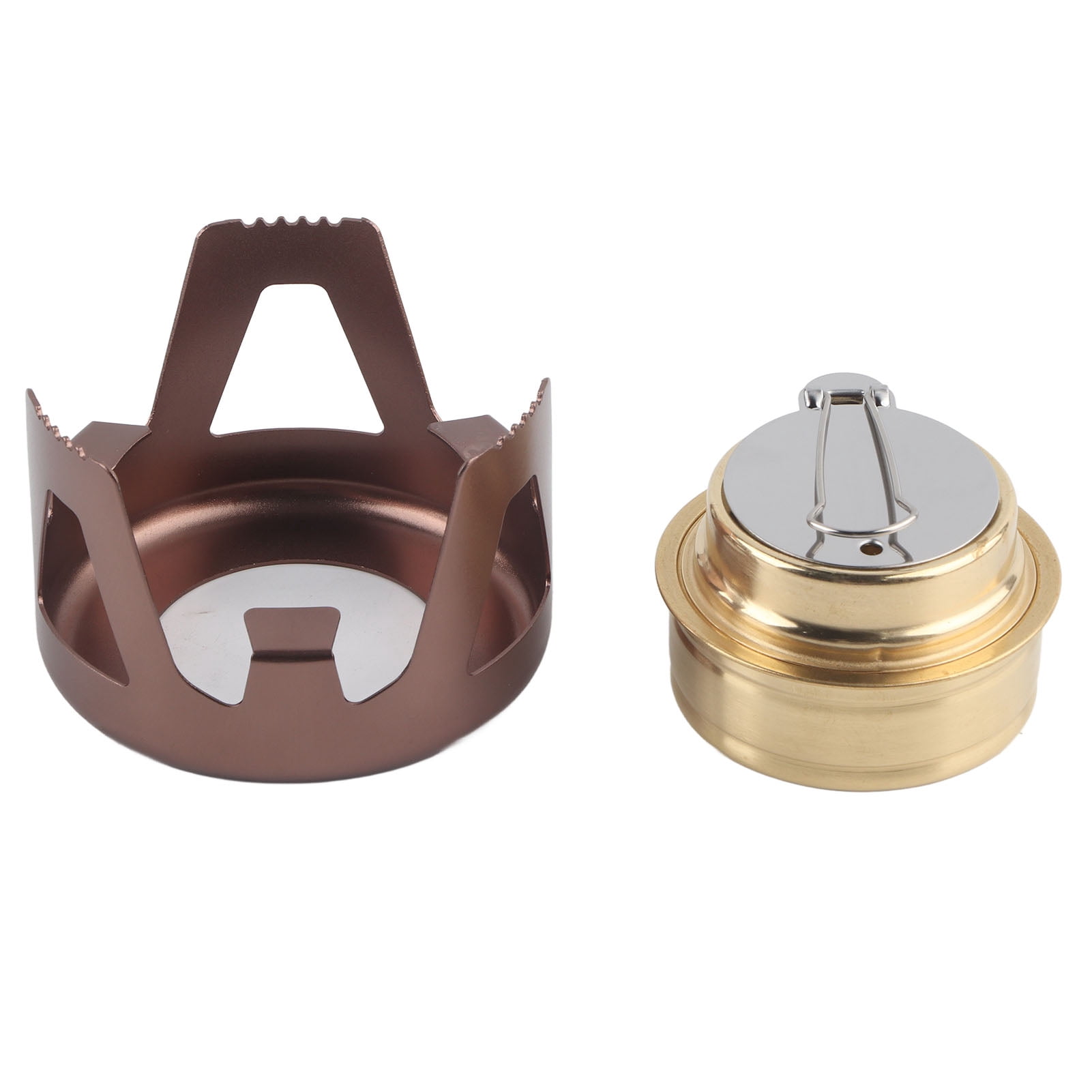 Réchaud à Alcool REDCAMP – Mini, Léger En Aluminium, Avec Pare-brise Et Support, Pour Randonnée Et Camping