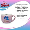 thumbnail image 7 of Disney Lilo & Stitch "Chillin" Ceramic Soup Mug With Vented Lid | Holds 24 Ounces, 7 of 7