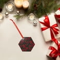 thumbnail image 6 of Hirioo Rose for Acrylic Christmas Pendant Hanging Christmas Tree Ornaments, Car, Home, Office Gift Decor-Hexagon, 6 of 7