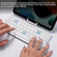thumbnail image 4 of Mini teclado Bluetooth plegable con soporte para teléfono, teclado Bluetooth plegable de aleación de aluminio para tableta, para teléfono-B, 4 of 8
