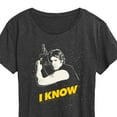 thumbnail image 3 of Star Wars - Valentine Han Solo I Know - Women's Short Sleeve Graphic T-Shirt, 3 of 5
