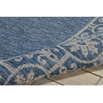 thumbnail image 6 of Nourison Garden Party Indoor/Outdoor Transitional Bordered Denim 3'6" x 5'6" Area Rug, (4' x 6'), 6 of 7