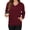 Wine Red, variant on OutfitShow Womens Long Sleeve Sweatshirt Casual Fall V Neck Pullover Tops with Pockets,Sizes S-3XL