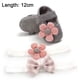 thumbnail image 2 of Zapatillas para bebés, niños y niñas, botines de lana acogedores, calcetines cálidos de fondo suave con dibujos animados, zapatos de cuna para recién nacidos, gris, 12cm, 2 of 8
