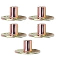 thumbnail image 1 of 5pcs Fer Galvanisé Brad Trou Té Écrou Meubles Bride Insert Filetage Femelle, 1 of 8