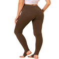 thumbnail image 3 of Pantalon d'Étrier de Yoga de Gym pour Femmes, Uni, Doux, à Taille Élastique, 3 of 6