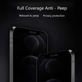 thumbnail image 4 of Para Iphone 13mini 5.4 pulgadas 9H Protector de pantalla de privacidad de vidrio templado Cobertura total, 4 of 7
