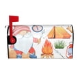 thumbnail image 2 of Lsque Gnome Camping Mailbox Cover Standard Size ,Magnetic Mailbox Covers Post Wraps Letter Box Cover -21x18 in, 2 of 9