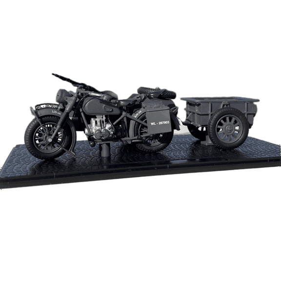 1/24 Scale German WWII R75 Panzerfaust 30 Motorcycle Plastic Model Motorcycle Souvenir Static Display TAPDRA Spare Part