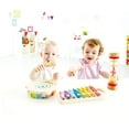 thumbnail image 3 of Hape 5 Piece Toddler Instrumental Beat Box Musical Set, Wooden Music Toy Set, 3 of 5