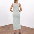 thumbnail image 6 of Sngxgn Womens Casual Slip Long Dresses Sexy Spaghetti Strap Party Dress(Green,S), 6 of 8