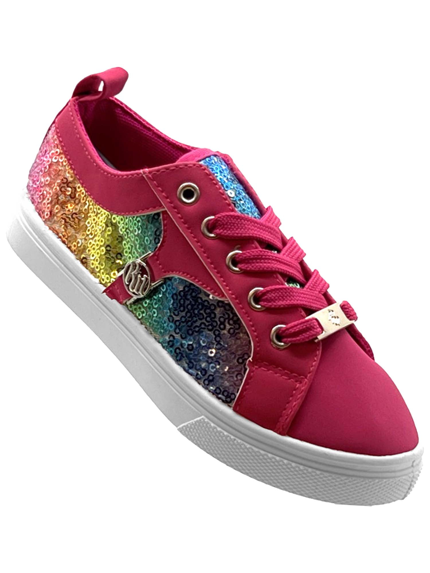 Rocawear Big Girls’ Casual Sequins Sparkle Low Top Sneakers, Sizes 11-3