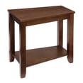 thumbnail image 2 of Homelegance Elwell Wood Modern Living Room Wedged Chairside Table, Espresso, 2 of 4