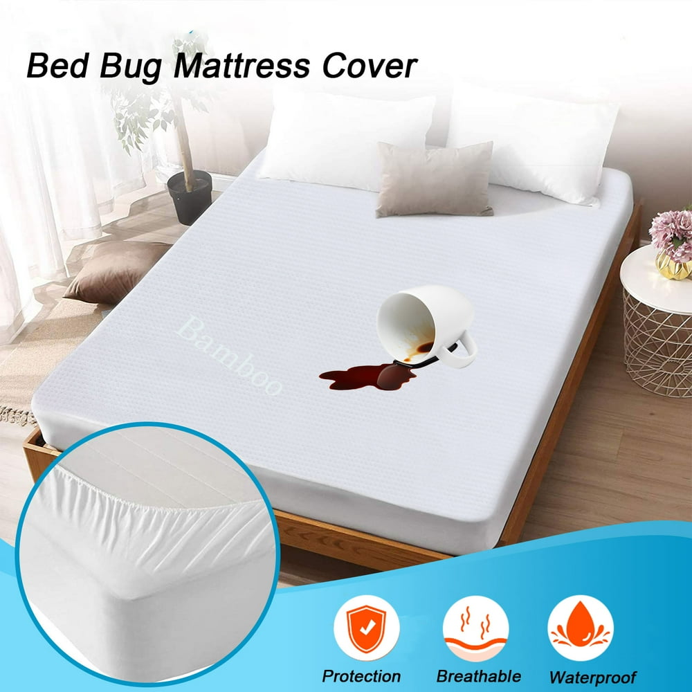 Howarmer Hypoallergenic Bamboo Waterproof Mattress Protector Ultra Soft