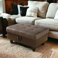 thumbnail image 3 of "JESTOP Fabric Storage Ottoman, Rectangle Upholstered Footstool, 34""", 3 of 7