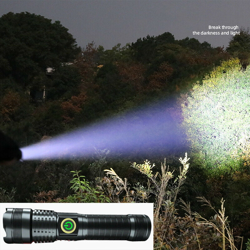 1200000 LM XHP70 LED Ultra Bright 26650 Powerful USB Flashlight Torch Zoomable 