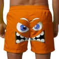 thumbnail image 4 of uublik Mens Swimsuit Shorts Swim Trunks Quick Dry Surfing Beach Shorts Drawstring Funny Sports Shorts Orange, 4 of 4
