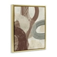 thumbnail image 4 of Stupell Industries Neutral Shapes Expression Abstract Painting Gold Floater Framed Canvas Art Print Wall Art, 17 x 21, 4 of 10