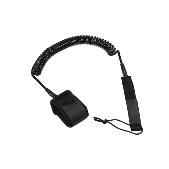 Greeniant Correa para tabla de surf, taladro de acero inoxidable ajustable, equipo deportivo, gran sellado, tobillos, alambre, seguridad, protección de Deportes acuáticos Negro Greeniant OD027286-01