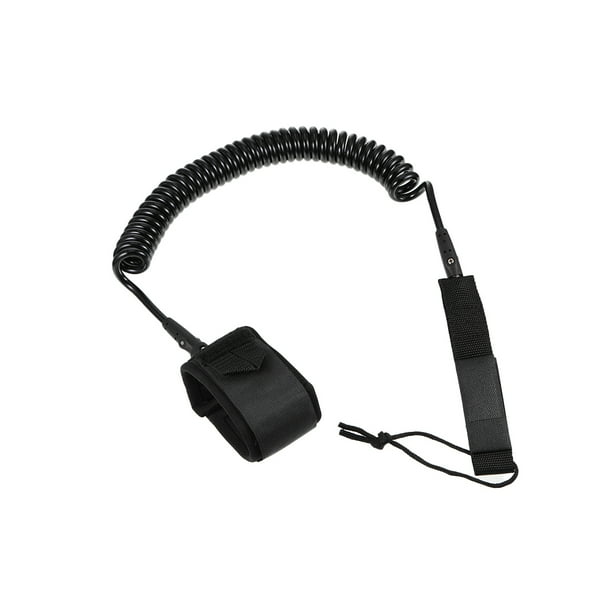 Greeniant Correa para tabla de surf, taladro de acero inoxidable ajustable, equipo deportivo, gran sellado, tobillos, alambre, seguridad, protección de Deportes acuáticos Negro Greeniant OD027286-01