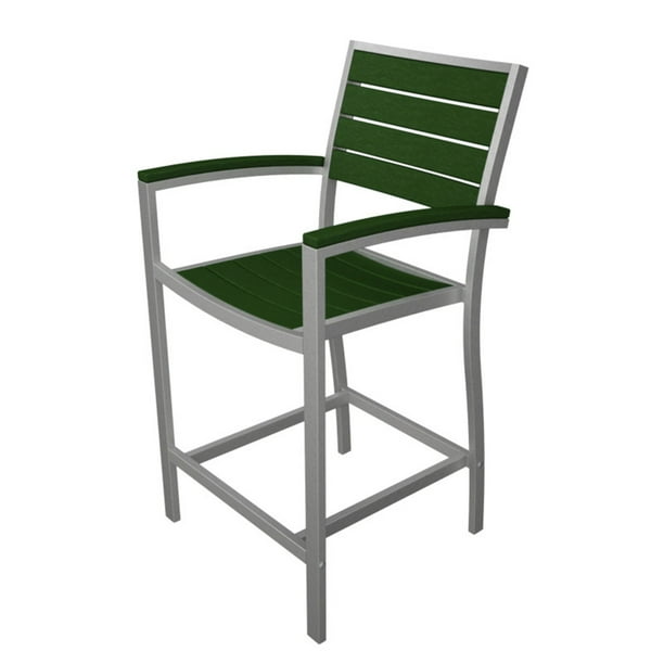 Polywood Reg Euro Recycled Plastic Counter Height Arm Dining Chair Com Polywood Reg Euro Recycled Plastic, Counter Height Arm Chair