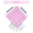 thumbnail image 4 of Bandana JIANGLAI con Flecos y Rhinestone con Gafas de Sol en Forma de Corazón Rosadas, 4 of 9