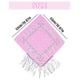 thumbnail image 4 of Bandana JIANGLAI con Flecos y Rhinestone con Gafas de Sol en Forma de Corazón Rosadas, 4 of 9