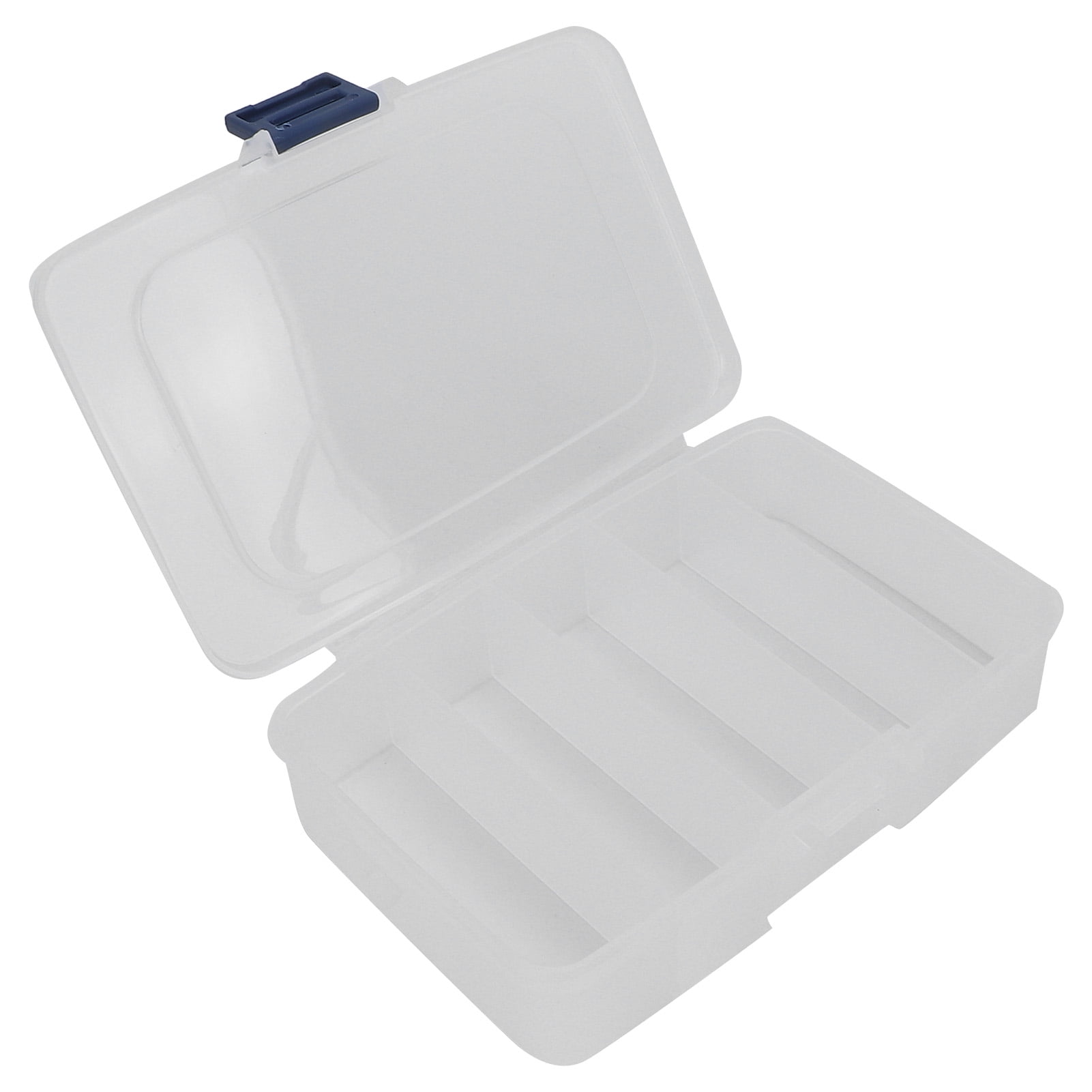 Ymiko 5 Grids Organizer Box Clear Visible Plastic Accessory Compartment