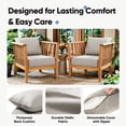 thumbnail image 5 of Giantfurnni Luxury Outdoor Deep Seat Cushion 22 X 24 X 6 inch Replacement Cushions for Patio Furniture, Beige, 5 of 9
