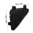 thumbnail image 3 of Unique Bargains Sac de Rangement à Cadre Triangulaire pour Vélo de Route Noir, 3 of 7