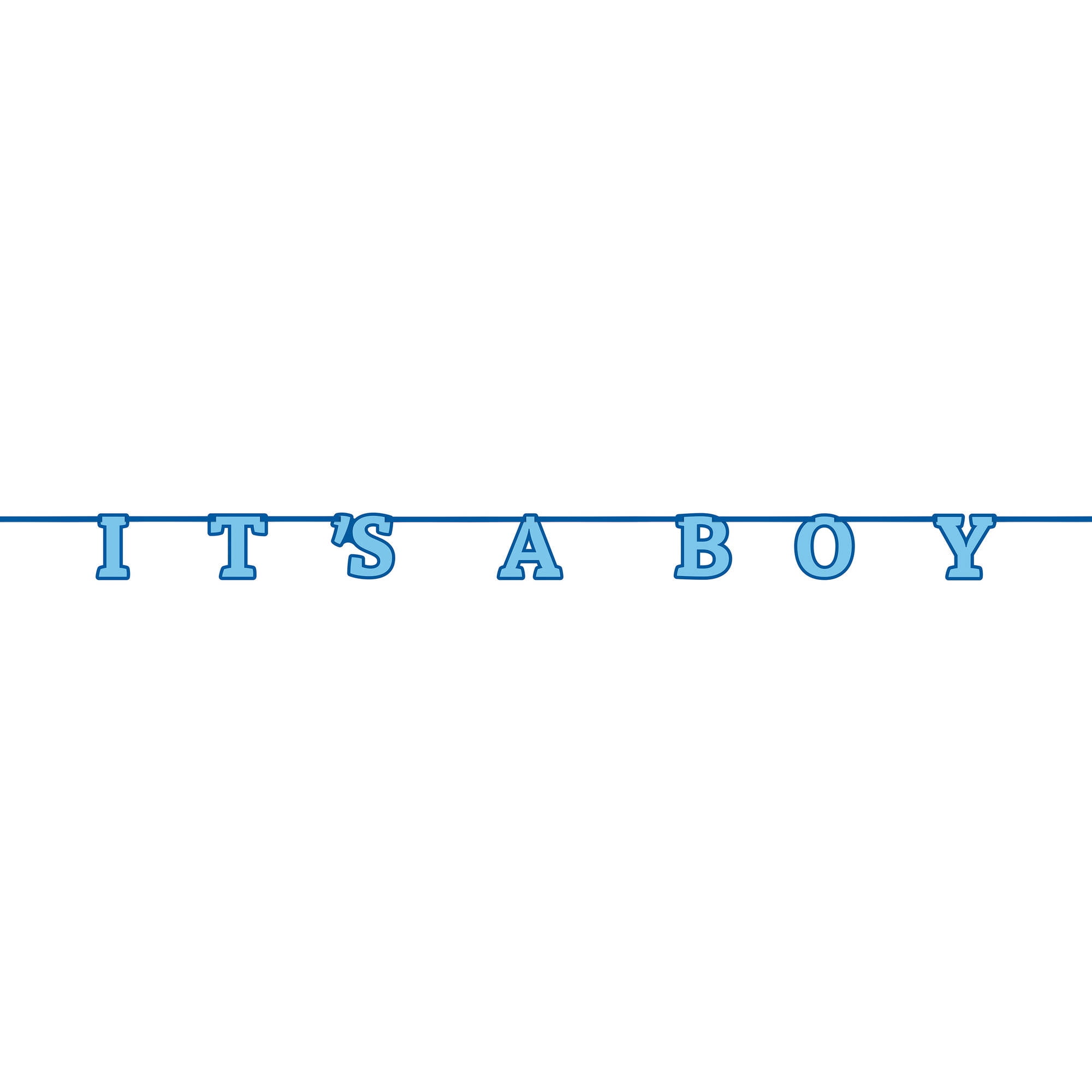 Shades of blue banner Baby boy Mickey Mouse baby shower banner It\u2019s a boy banner