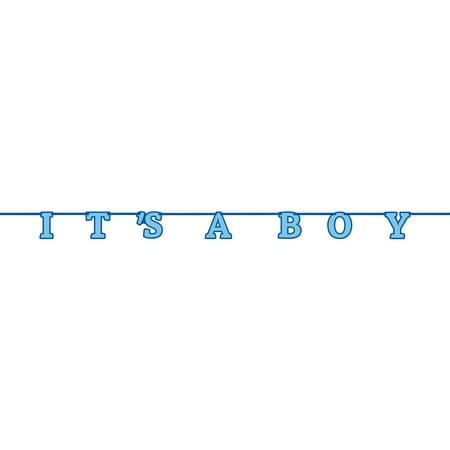It S A Boy Baby Shower Banner 7 Ft Blue 1ct Walmart Com