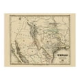 thumbnail image 6 of HISTORIX 1846 Map of Texas State Vintage Poster Wall Art Print, 24 x 30 Inch, 6 of 8