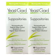 YeastGard Advanced Homeopathic Yeast Infection Vaginal Suppositories 2 Pack