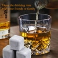 thumbnail image 3 of Whiskey Stones Set, 8 Pack Silver Wine Stone&nbsp; Stainless Steel Ice Spheres Reusable Ice Cubes, Stainless Steel Ice Cubes , For Whiskey, Vodka, Liqueurs, Wine ,Beverage Juice or Soda, Pack of 8, 3 of 5