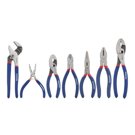 workpro 7-piece pliers set (8-inch groove joint pliers, 6-inch long nose, 6-inch...