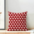thumbnail image 2 of Valentine Decor Pillow Covers 18x18 Set of 2 Romantic Love Heart Red Throw Pillow Covers Valentine''s Day Wedding Mother''s Day Linen Decorative Cushion Cover for Couch Sofa Bed, 2 of 6