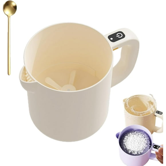 Multi-function Electric Egg Churn, 2025 Upgrade 2-in-1 Whisk & Filter for Eggs, Cordless Handheld Mixer & Strainer, 1L Large, For Egges, Batters, Sauces, Smoothies (Beige)