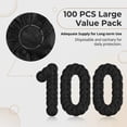 thumbnail image 2 of NOGIS 100 Pcs Disposable Headphone Ear Covers, Black Sanitary Headset Covers, Stretchable Non-Woven Ear Pad Covers Fit for Most On Ear Headphones Earpads (11 cm/ 4.3 Inch), 2 of 7