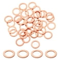 thumbnail image 1 of 75 Pack M8 Flat Washer Copper Washer Sealing Rings, 8mm ID 12mm OD 1mm Thick, 1 of 6