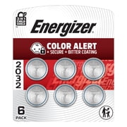 Energizer 2032 Coin Lithium Batteries (6 Pack), CR2032 3V Lithium Batteries, Compatible with Smart Tags and Similar Devices, Key Fobs, Watches and more
