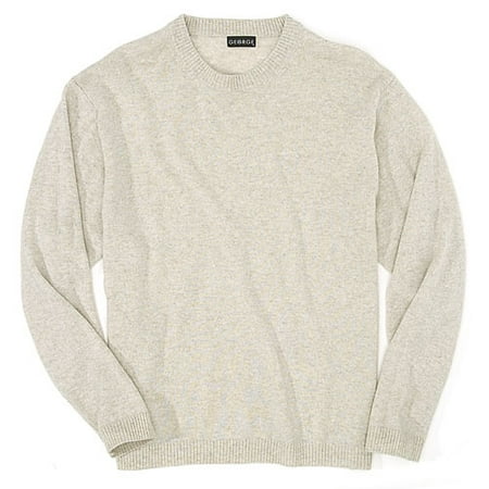 George - Men's Tan Heather Crewneck Cashmere Sweater