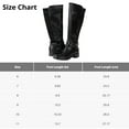 thumbnail image 5 of Alpine Swiss Erica Womens Knee High Riding Boots Stretch Calf Low Block Heel Boots, 5 of 7