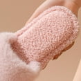 thumbnail image 4 of Fesfesfes Womens Plush Slippers Soft House Shoes Indoor Outdoor Comfortable Non Slip Lightweight Rubber Sole Cozy Home Footwear for Casual Wear(Pink,36(US:5.5)), 4 of 5