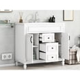 thumbnail image 6 of 36-inch Modern Bathroom Vanity, Solid Wood Frame, Durable Storage in Bathroom, 6 of 7