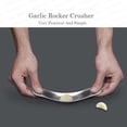 thumbnail image 2 of 1PCS Simple Safe Stainless Steel Garlic Rocker Crusher Mincer Press, 2 of 10