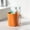 Orange, variant on Kids' Toothbrush & Mouthwash Cup with 45° Drainage, Built-in Toothbrush Holder, Scandinavian Design, Easy-Grip Handle, 4 Bright Colors, 1-Pack