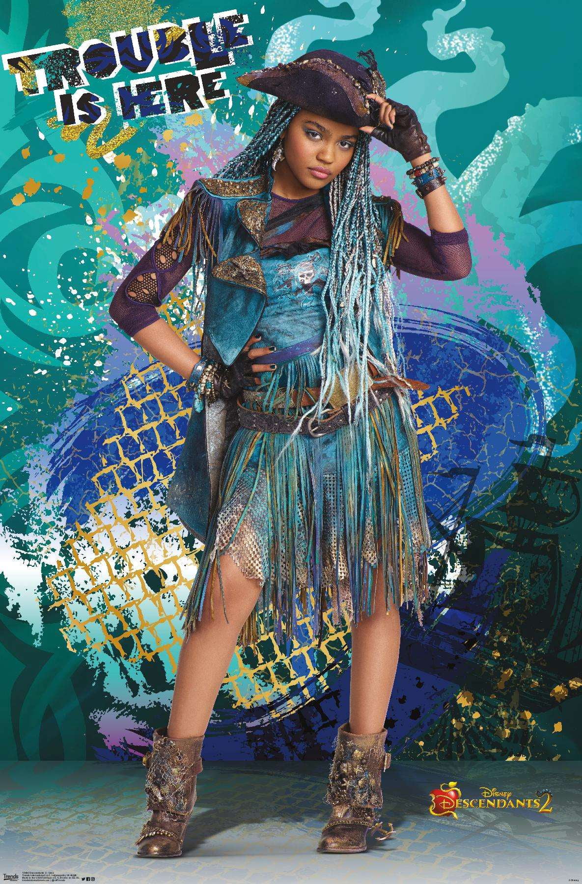 Disney Descendants 2 - Uma Wall Poster, 14.725" x 22.375" - Walmart.com