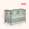 thumbnail image 2 of Dream On Me Chelsea 5-in-1 Convertible Crib, Meadow Green, 2 of 8